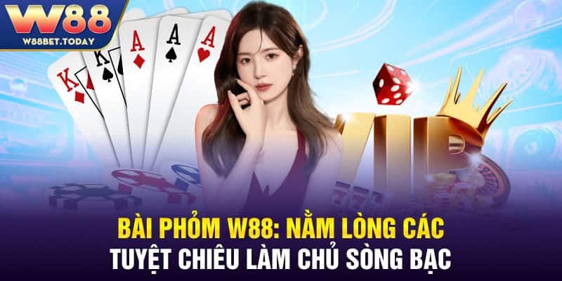 Bài Phỏm W88: Nằm Lòng Các Tuyệt Chiêu Làm Chủ Sòng Bạc