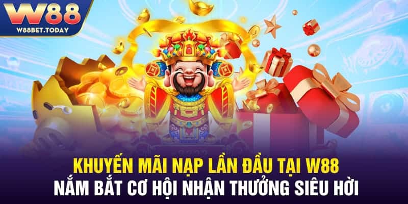 Khuyến Mãi Nạp Lần Đầu Tại W88 Nắm Bắt Cơ Hội Nhận Thưởng Siêu Hời