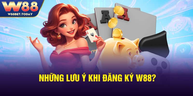 Khi đăng ký W88 hội viên cần lưu ý những gì?