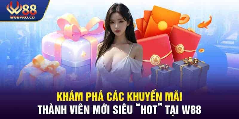 Khám Phá Các Khuyến Mãi Thành Viên Mới Siêu “Hot” Tại W88